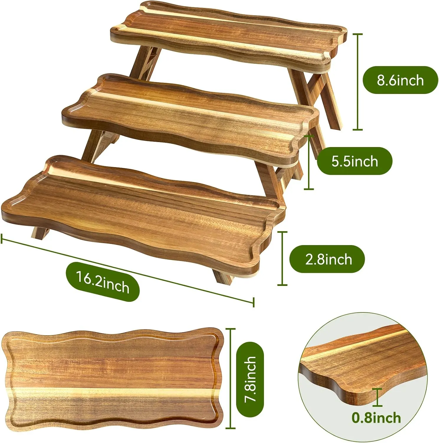 Wooden Dessert Stand 24