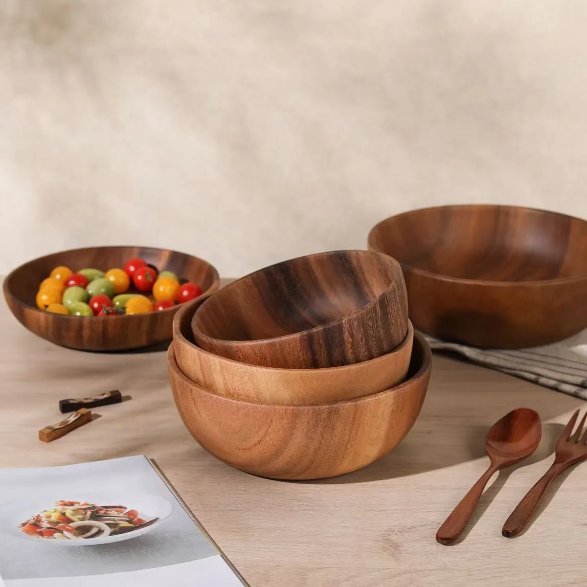 Wooden Salad Bowl 14