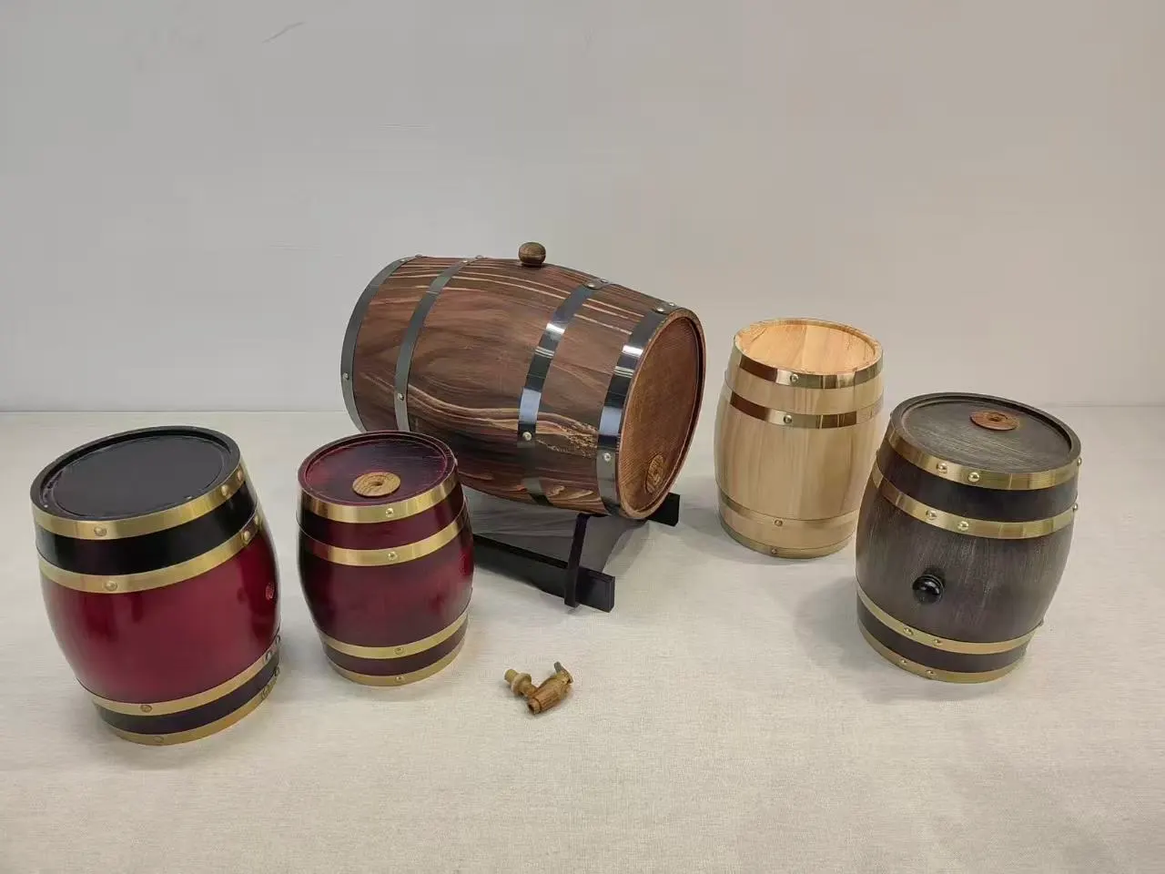 Wooden Wine Barrel 03